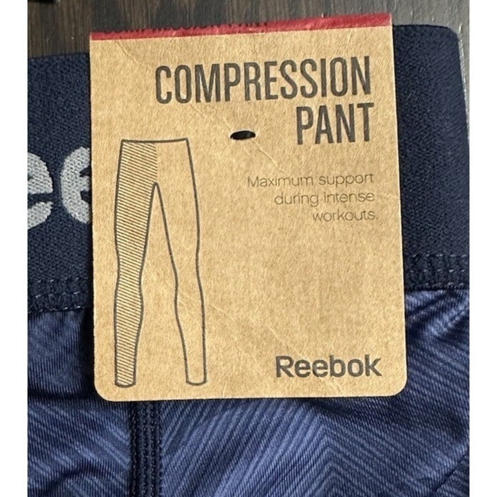 NWT‎ Reebok Mens Blue Reed Compression Workout Pants Size Small - Picture 8 of 11
